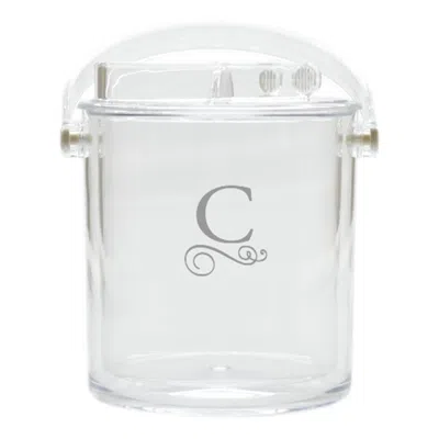 CARVED SOLUTIONS ACRYLIC INSULATED ICE BUCKET WITH TONGS-PI-FLOURISH-Y