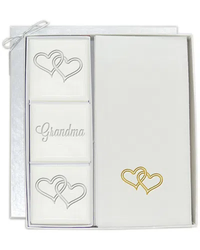 CARVED SOLUTIONS CARVED SOLUTIONS DOUBLE HEARTS FOR GRANDMA SOAP AND TOWEL SET