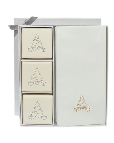 Carved Solutions Eco-luxury Christmas Tree Courtesy Gift Set In Gold