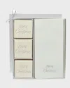 Carved Solutions Eco-luxury Merry Christmas Courtesy Gift Set In Silver