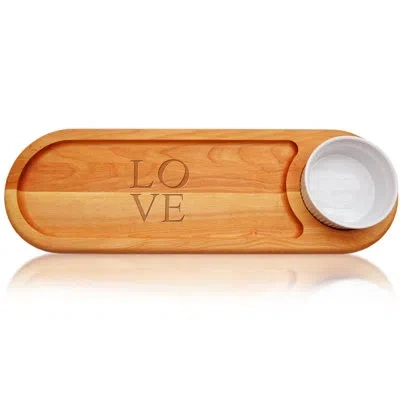 Carved Solutions Everyday Love Chip And Dip Platter