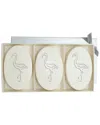 Carved Solutions Flamingo Signature Spa Trio Aqua Mineral 3 Soap Bars