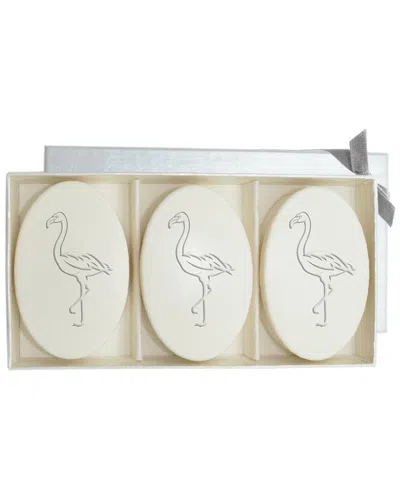 CARVED SOLUTIONS FLAMINGO SIGNATURE SPA TRIO AQUA MINERAL 3 SOAP BARS