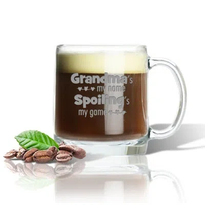 Carved Solutions "grandma's My Name" 13 Oz. Coffee Mug In Clear