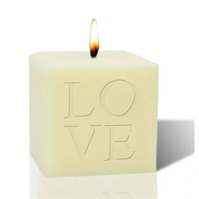 Carved Solutions Love Scented Votive Candle In Ivory