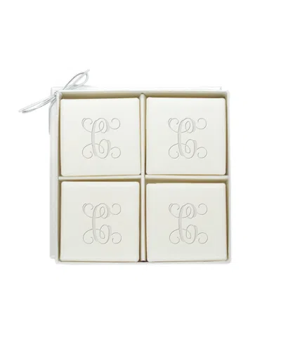 CARVED SOLUTIONS CARVED SOLUTIONS MONOGRAMMED SET OF 4 SOAP BARS, (A-Z)