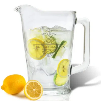 Carved Solutions Personalized Pineapple 60 Oz. Pitcher In Clear