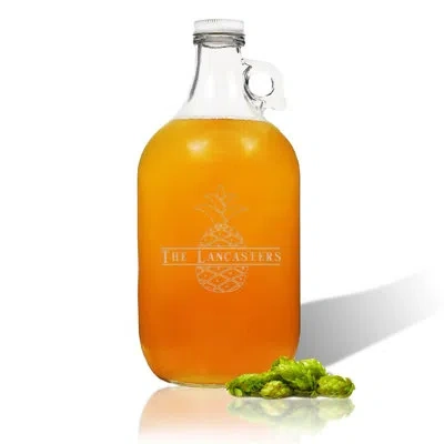 Carved Solutions Personalized Pineapple 64 Oz. Growler In Clear
