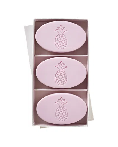 Carved Solutions Pineapple Set Of 3 Lavender Soap Bars
