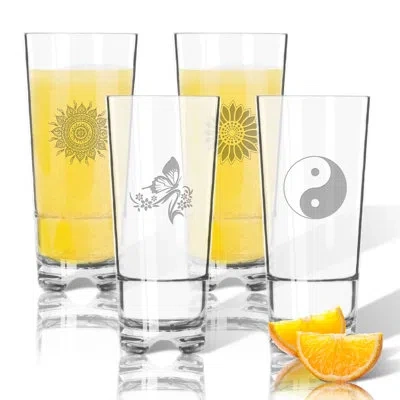 Carved Solutions Solstice Tritan 4-piece 16 Oz. Plastic Highball Glass Set In Clear
