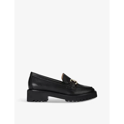 Carvela Comfort Womens Black Chester Comfort-sole Faux-leather Loafers