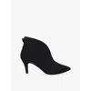 Carvela Comfort Womens Black Flute Heeled Suede Shoe Boots Eur 38/5 Uk In Black
