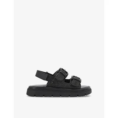 Carvela Comfort Womens  Pavilion Slingback Raffia Sandals In Black