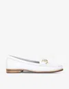 Carvela Comfort Click Leather Loafers In White