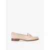 Carvela Comfort Womens Cream Click Suede Loafers Eur 40 / 7 Uk