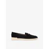 Carvela Comfort Womens Black Fia Suede Loafers Eur 39 / 6 Uk