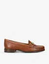 Carvela Comfort Click Horsebit-embellished Leather Loafers In Brown