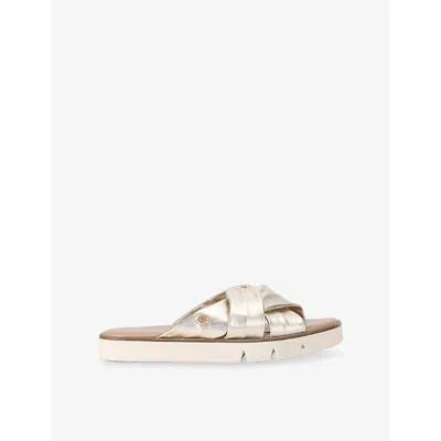 Carvela Comfort Womens  Vita Cross-strap Leather Sandals
