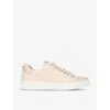 Carvela Womens Taupe Daze Weave Faux-leather Low-top Trainers In Taupe