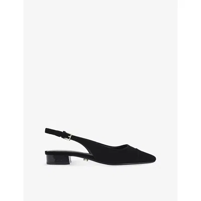Carvela Womens Amelia Suede Slingback Flats Black Eur 37 / 4 Uk In Multi