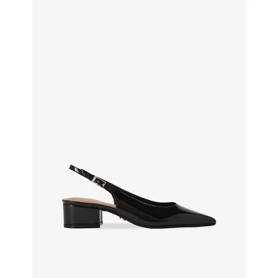 Carvela Womens Black Armonia Patent-leather Slingback Courts Eur 39 / 6 Uk