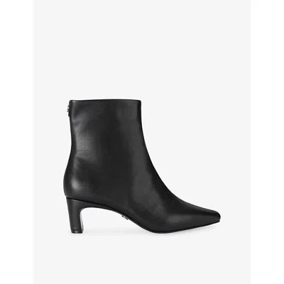 Carvela Womens Black Bruna Leather Heeled Ankle Boots Eur 38/5 Uk