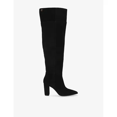 Carvela Womens Black Civita Over-the-knee Suede Boots Eur 39 / 6 Uk