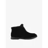 Carvela Womens Black Fia Lined Flat Suede Ankle Boots Eur 37 / 4 Uk In Black