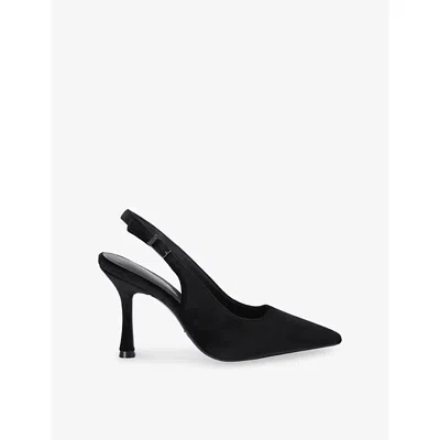 Carvela Womens Black Leoni Velvet Sling-back Courts Eur 39 / 6 Uk