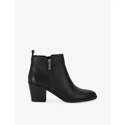 Carvela Womens Black Salvetti Leather Heeled Ankle Boots Eur 39 / 6 Uk