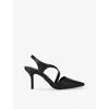 Carvela Womens  Symmetry Faux-leather Heeled Courts