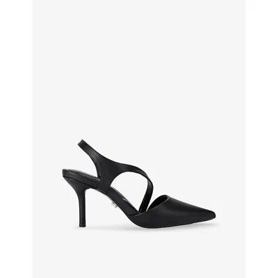 Carvela Womens  Symmetry Faux-leather Heeled Courts