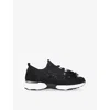 Carvela Womens Black Tempo Flower Mesh Trainers Eur 40 / 7 Uk In Black