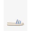 Carvela Womens  Palermo Striped Canvas Mules In Blue Other