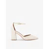 Carvela Womens Refined Heeled Faux-leather Courts B In Bone