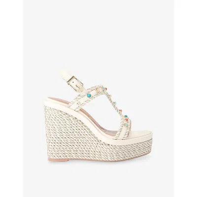 Carvela Womens  Sorella Faux-leather Wedge Sandals In Multi