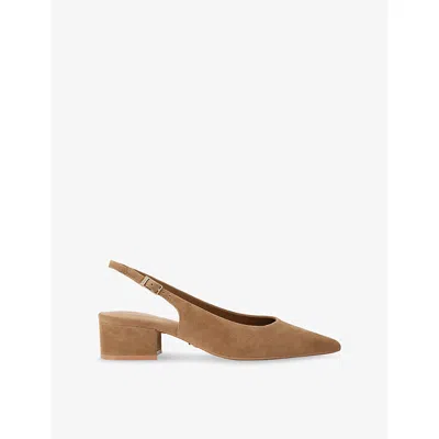 Carvela Womens Camel Armonia Suede Slingback Courts Eur 38/5 Uk In Animal Print