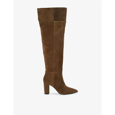 Carvela Womens Camel Civita Over-the-knee Suede Boots Eur 39 / 6 Uk In Brown