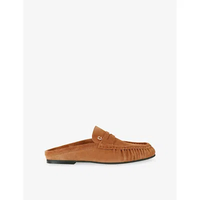 Carvela Womens Camel Marigold Suede Mules Eur 39 / 6 Uk In Brown