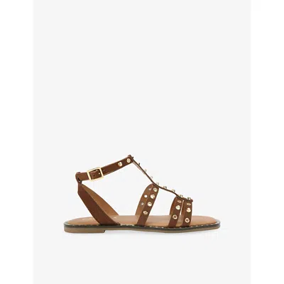 Carvela Womens Brown Alia Leather Sandals Eur 37 / 4 Uk