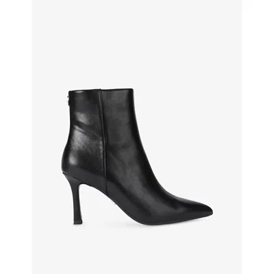 Carvela Womens  Corletta Heeled Faux-leather Ankle Boots In Black