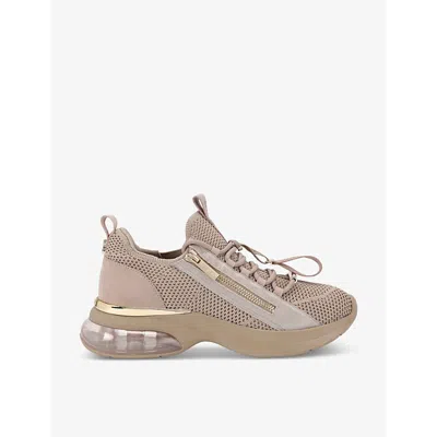 Carvela Womens  Cosmic Bounce Bubble Mesh Low-top Trainers In Taupe