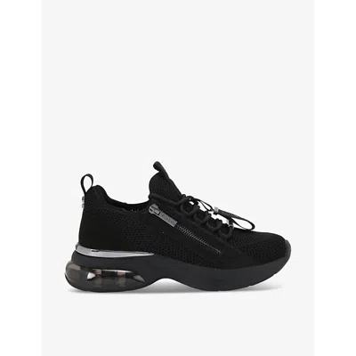 Carvela Womens Cosmic Bubble Threaded Low-top Trainers Blac In Black