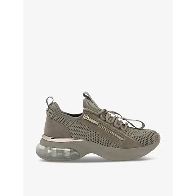 Carvela Womens Bronze Cosmic Bubble Threaded Low-top Trainers