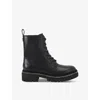 Carvela Womens Black Dazzle Rhinestone-trim Leather Ankle Boots In Black
