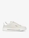 Carvela Womens Grey Diamond Logo-embellished Faux-leather Low-top Trainers In Grey