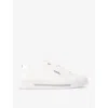 Carvela Womens Diamond Low-top Faux Leather Trainers Whit In White