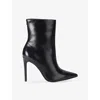 Carvela Womens Black Eterno Heeled Faux-leather Ankle Boots Eur 38/5 Uk In Black