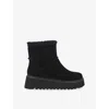 Carvela Womens Black Inverno Lined Suede Ankle Boots Eur 40 / 7 Uk In Black