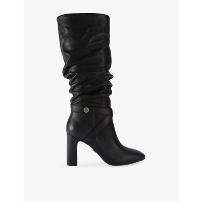 Carvela Womens  Jackpot Slouch Suede Knee-high Boots In Black